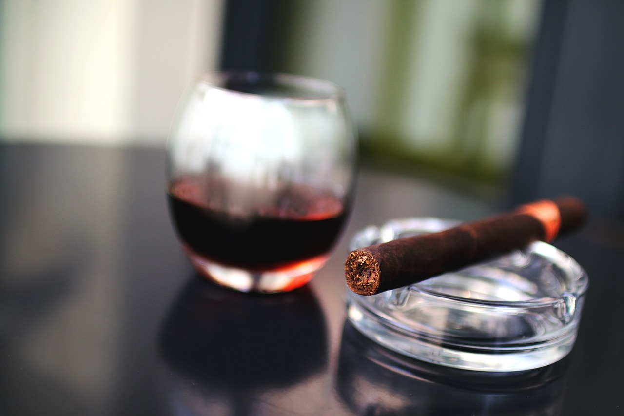 Fine Cigar and Whiskey